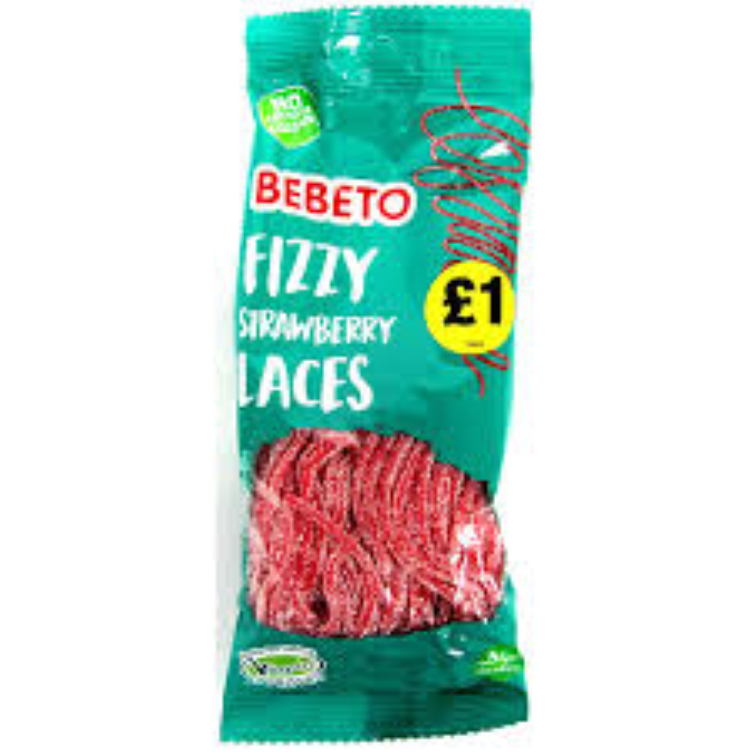 BEBETO FIZZY STRAWBERRY LASES 160G